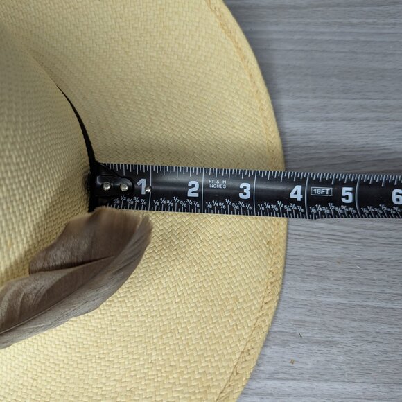 Bailey U-Rollit Genuine Cuena Panama Women\'s Hat w/Feathers Size 6 7/8 w/Box main image 15